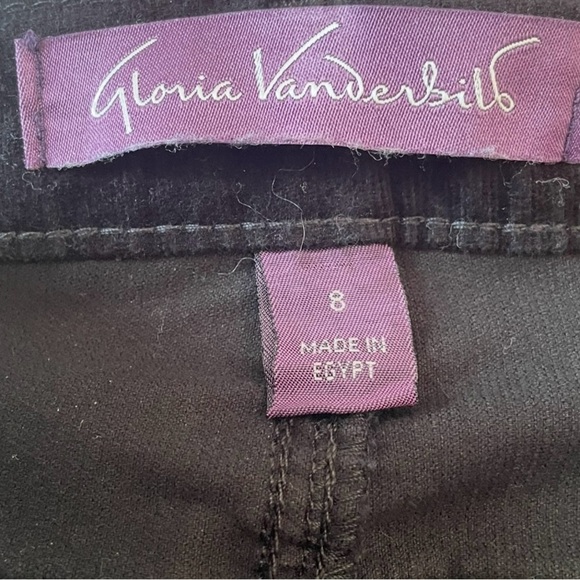 NWT Gloria Vanderbilt Amanda Black Corduroy Velvet Jeans Women Slim Leg
Size 8 - Picture 8 of 9